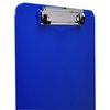 Better Office Products Plastic Clipboards, Durable, 12.5 x 9 Inch, Low Profile Clip, Blue, Set of 12, 12PK 45012